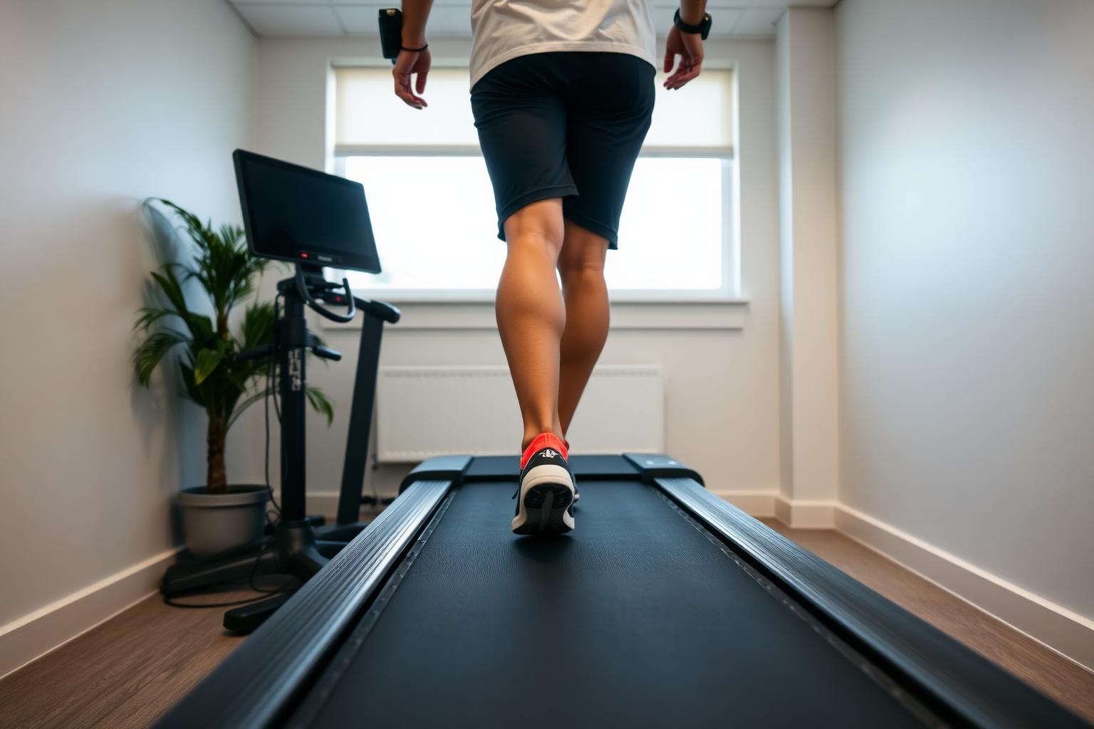 Podiatrist conducting a video gait analysis on a treadmill at RGV Foot & Ankle Institute